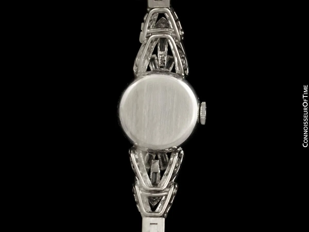 1964 Rolex Ladies Vintage Cocktail Watch - 18K White Gold & Diamonds