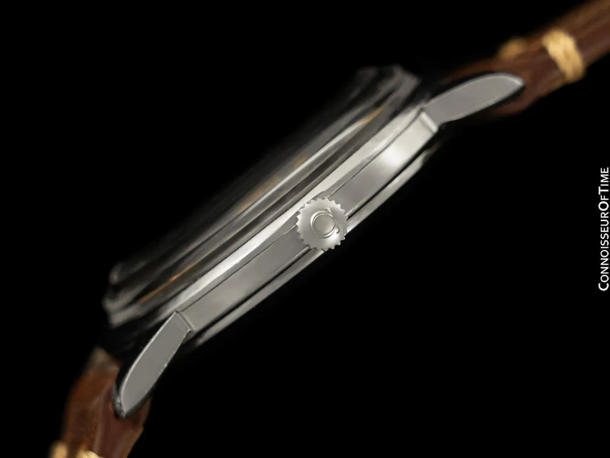 1965 Omega Geneve Rare Cal. 560 Vintage Mens Stainless Steel & 18K Rose Gold Watch - Only Approx. 3000 Made