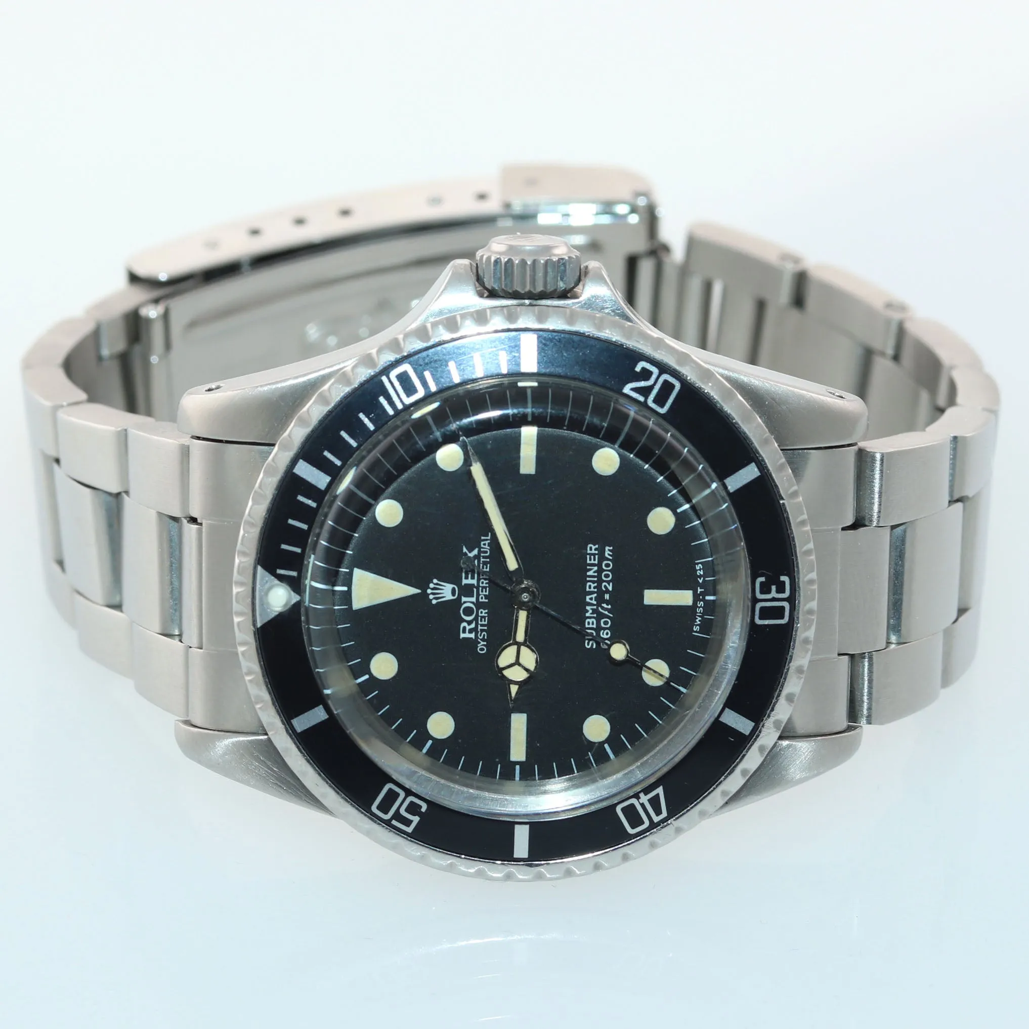1966 GILT ERA 1.4 Million Serial Rolex Submariner 5513 Matte Black Watch