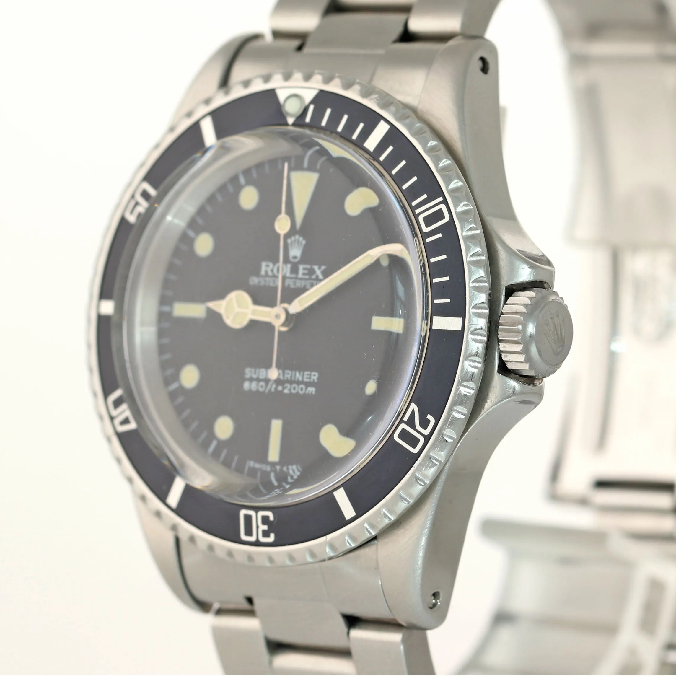 1966 GILT ERA 1.4 Million Serial Rolex Submariner 5513 Matte Black Watch