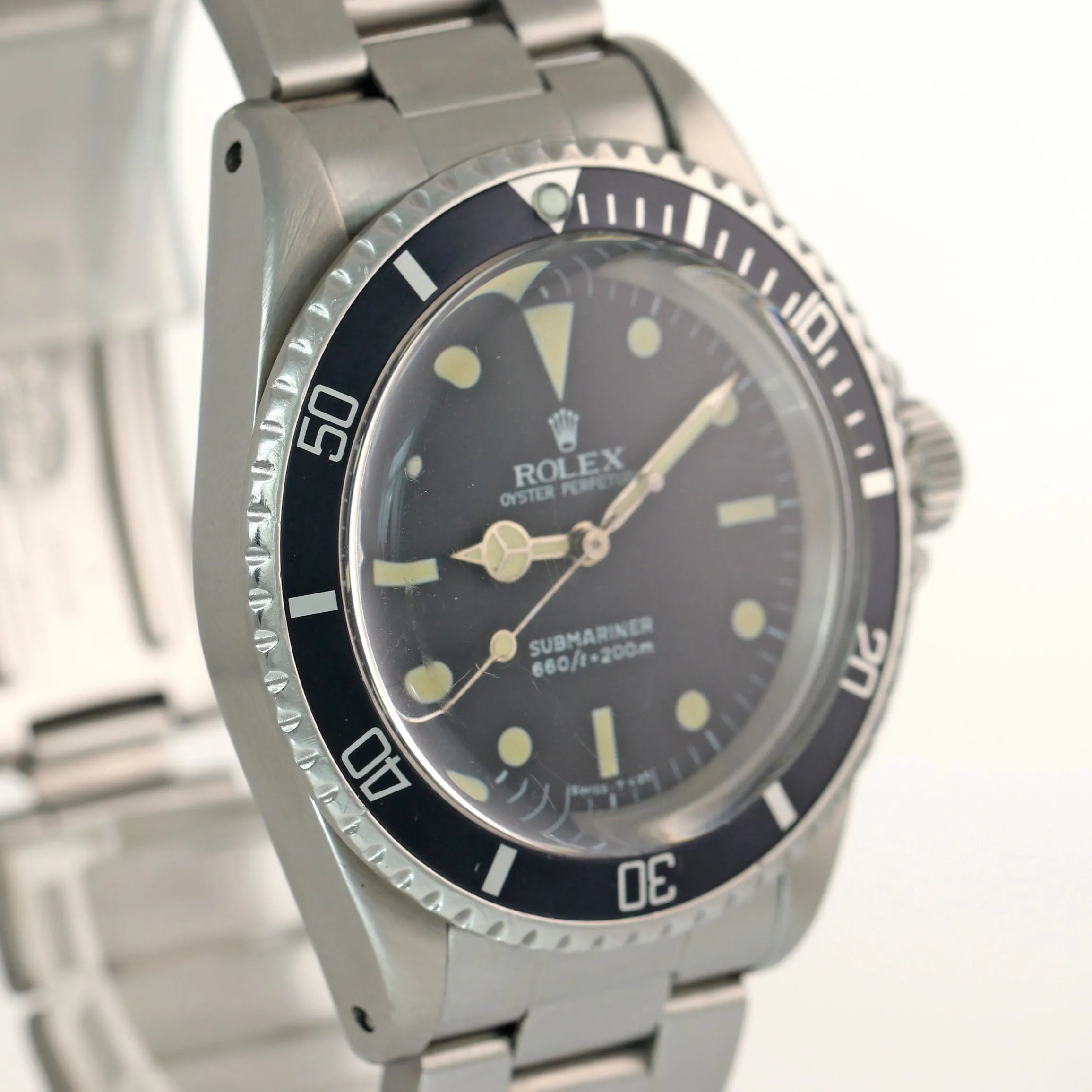 1966 GILT ERA 1.4 Million Serial Rolex Submariner 5513 Matte Black Watch