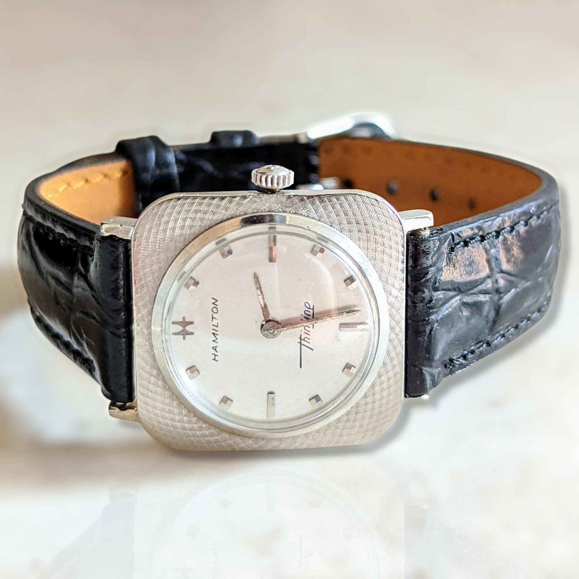 1966 HAMILTON Thinline 2019 Watch 14K GOLD Swiss Made