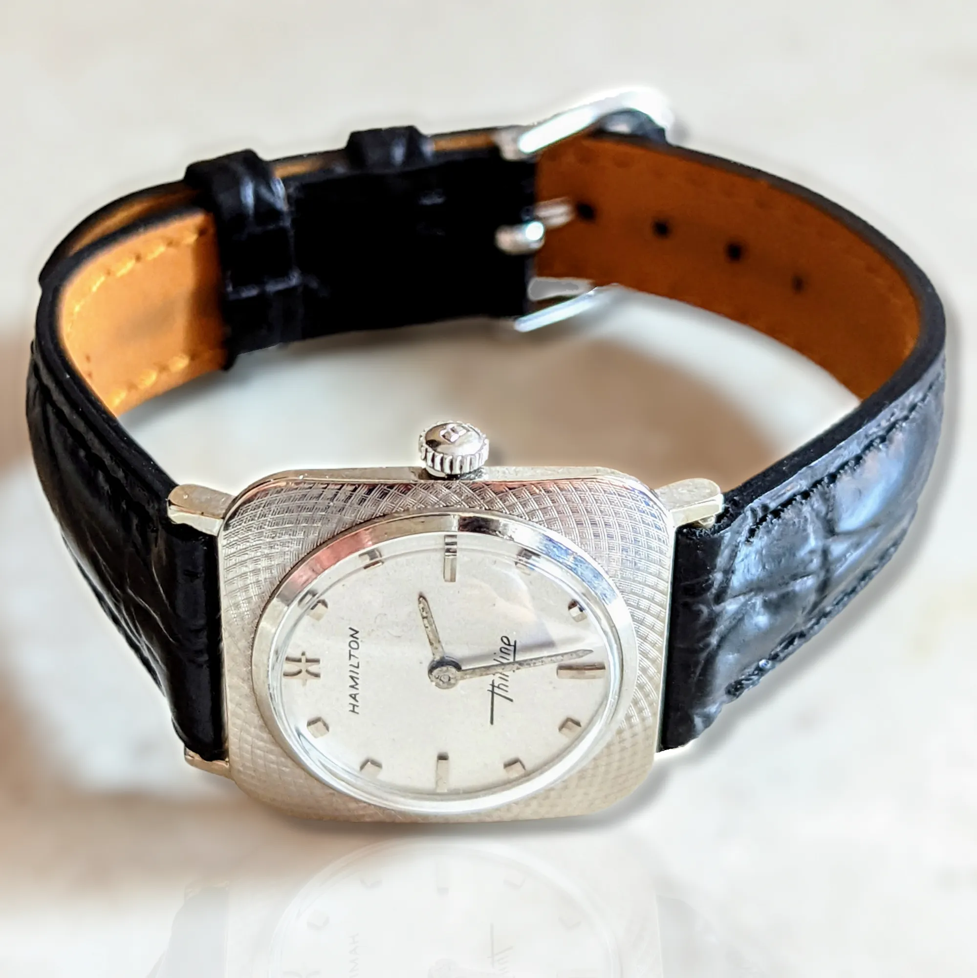 1966 HAMILTON Thinline 2019 Watch 14K GOLD Swiss Made