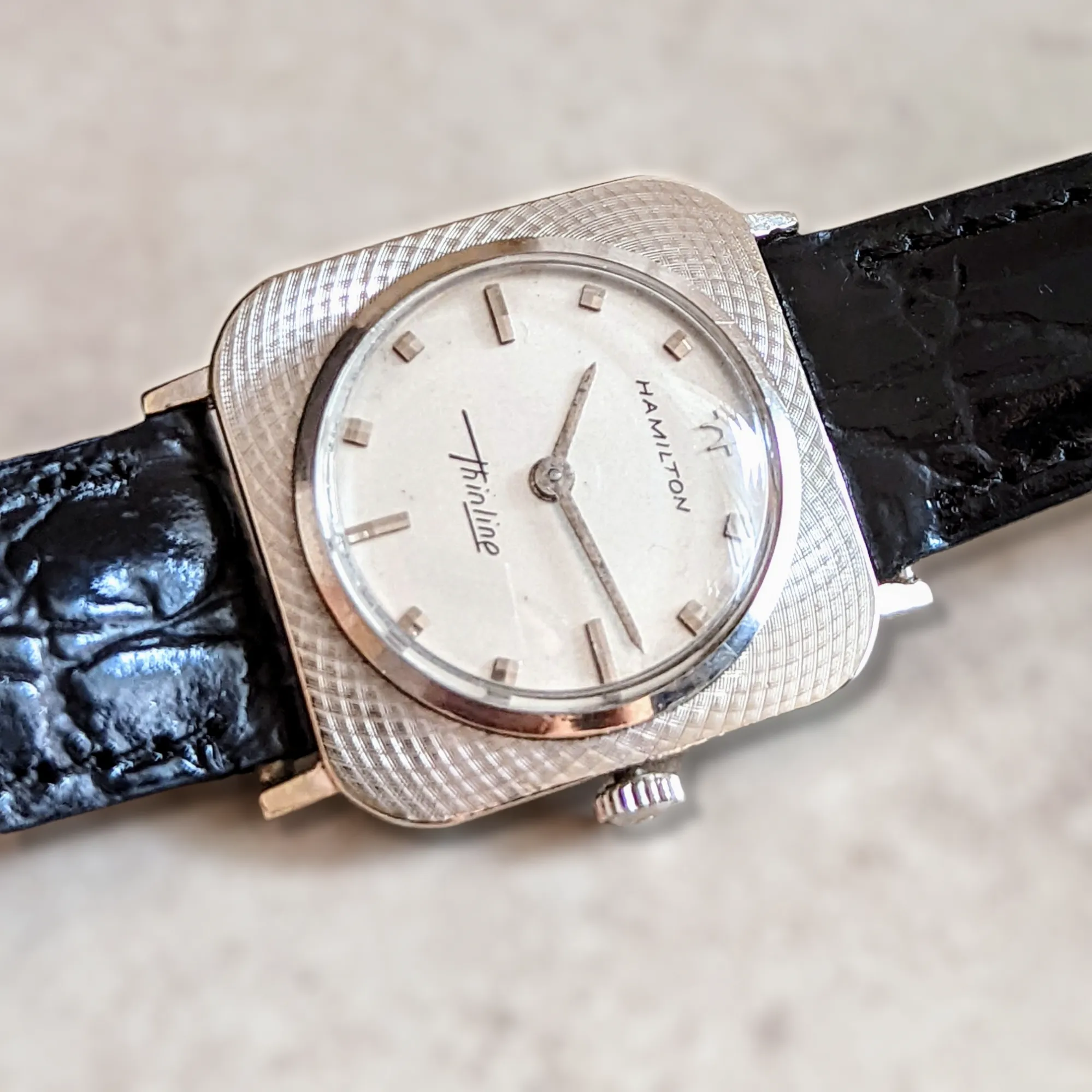 1966 HAMILTON Thinline 2019 Watch 14K GOLD Swiss Made
