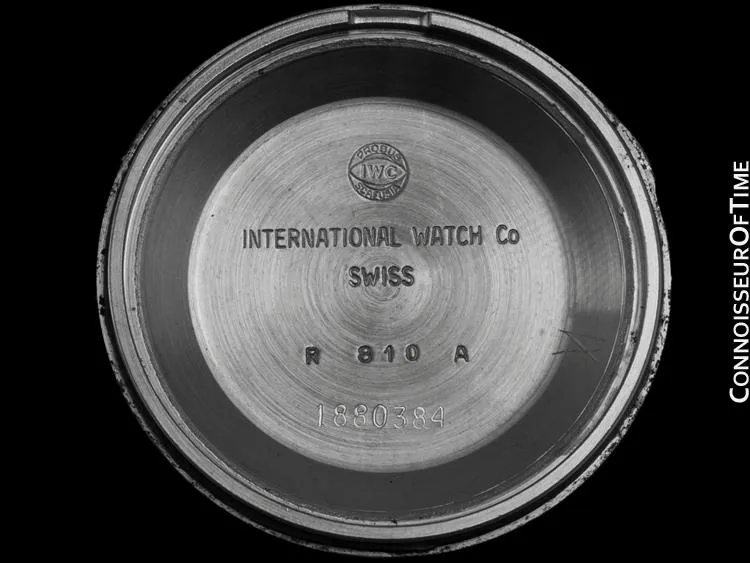 1967 IWC Vintage Mens Watch, Cal. 854 Automatic, Black Dial - Stainless Steel