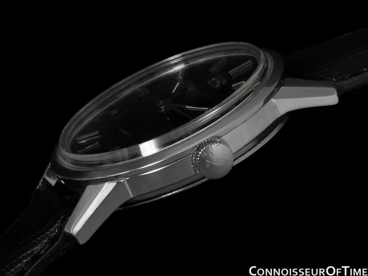 1967 IWC Vintage Mens Watch, Cal. 854 Automatic, Black Dial - Stainless Steel