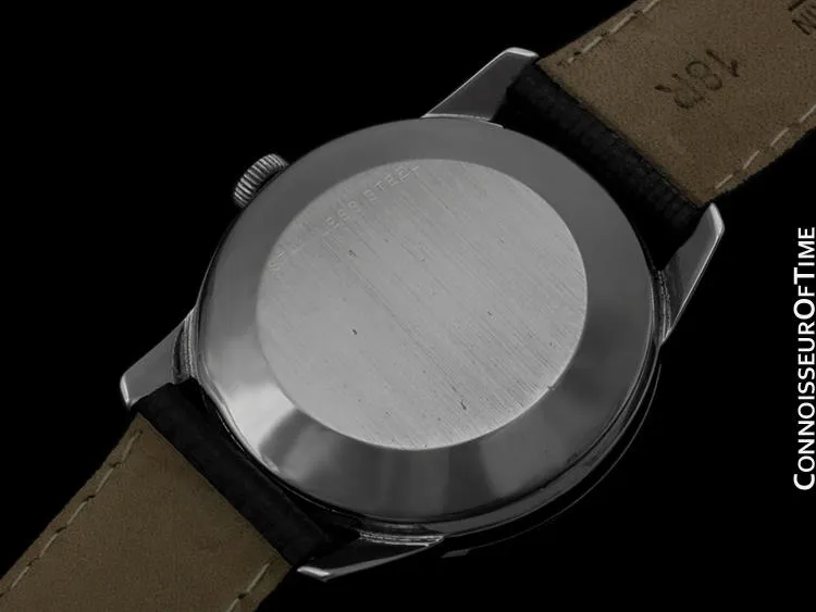 1967 IWC Vintage Mens Watch, Cal. 854 Automatic, Black Dial - Stainless Steel