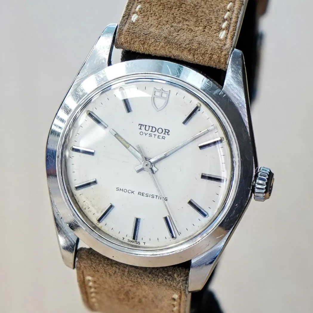 1968 TUDOR Oyster Watch Ref. 7991/0 34mm Shock Resisting Wristwatch Oyster Case by Rolex