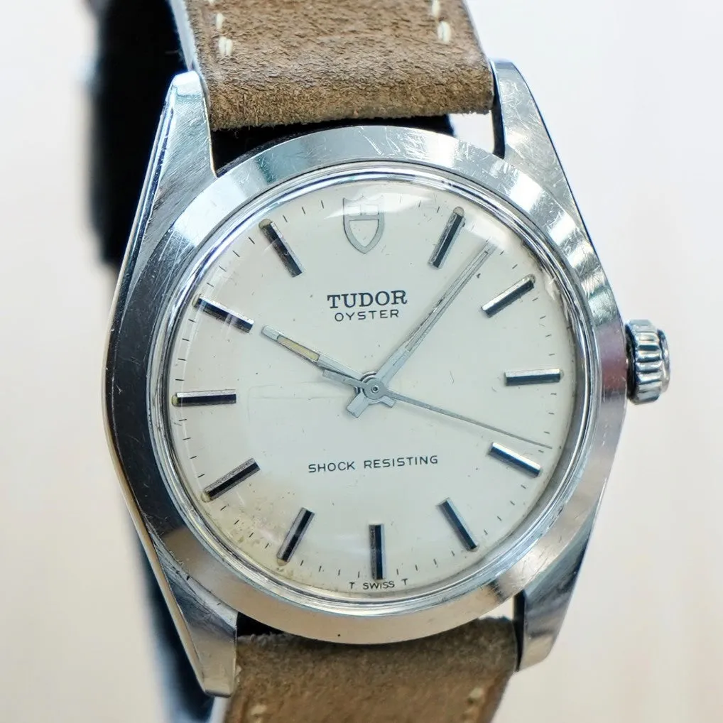 1968 TUDOR Oyster Watch Ref. 7991/0 34mm Shock Resisting Wristwatch Oyster Case by Rolex