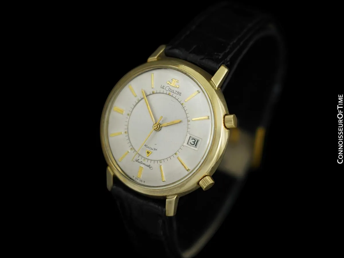 1969 Jaeger-LeCoultre Vintage Mens Memovox Alarm Reveil, Automatic - 10K Gold Filled