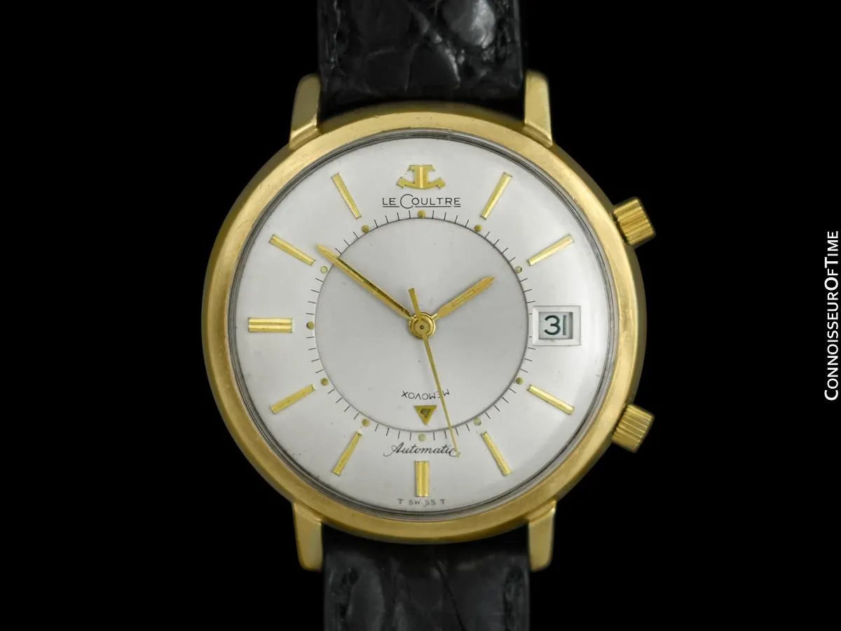 1969 Jaeger-LeCoultre Vintage Mens Memovox Alarm Reveil, Automatic - 10K Gold Filled