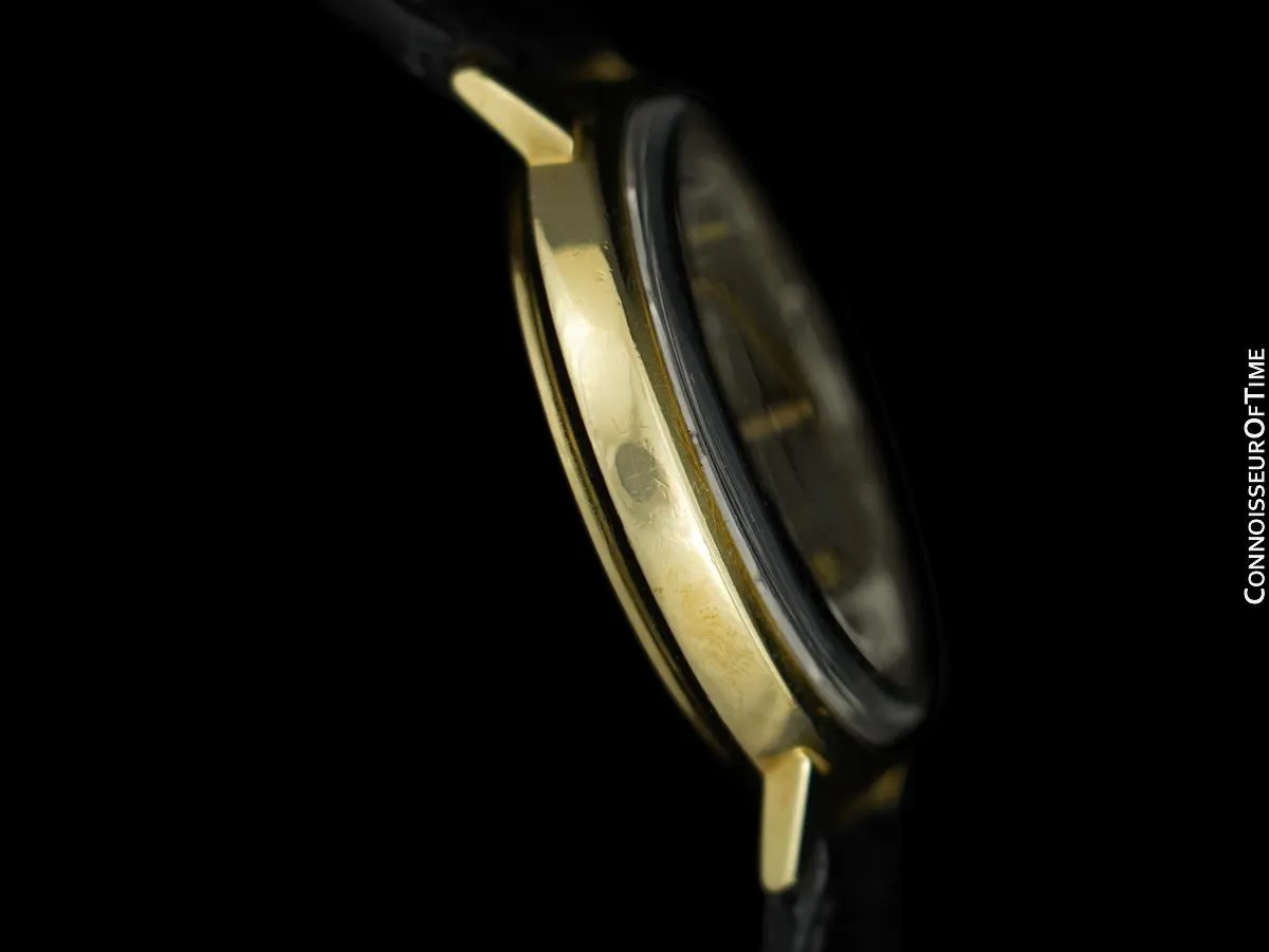 1969 Jaeger-LeCoultre Vintage Mens Memovox Alarm Reveil, Automatic - 10K Gold Filled