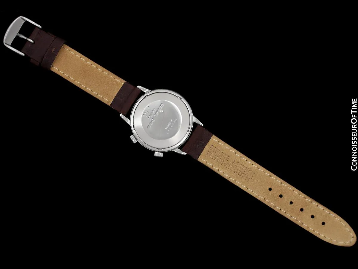 1969 Jaeger-LeCoultre Vintage Mens Memovox E855 Alarm Reveil, Automatic - Stainless Steel