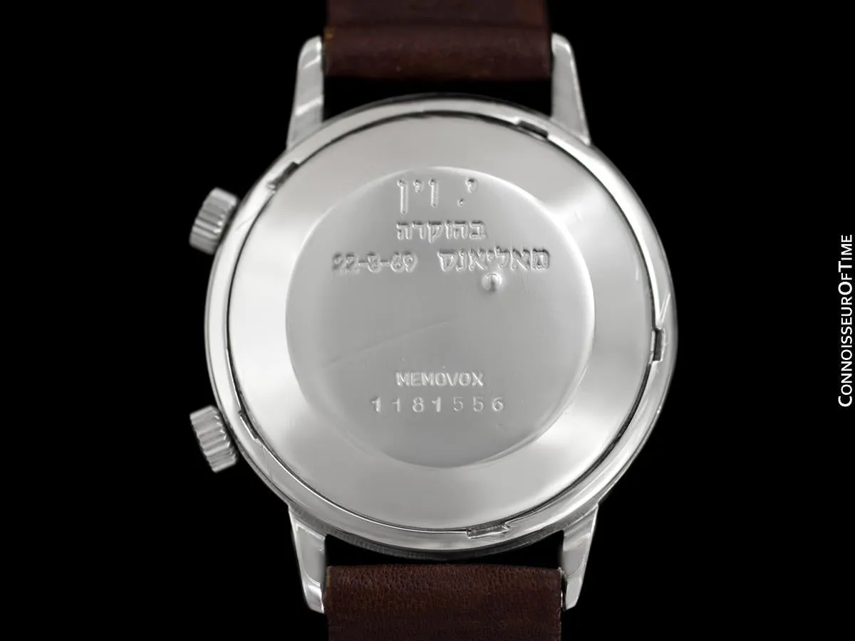 1969 Jaeger-LeCoultre Vintage Mens Memovox E855 Alarm Reveil, Automatic - Stainless Steel