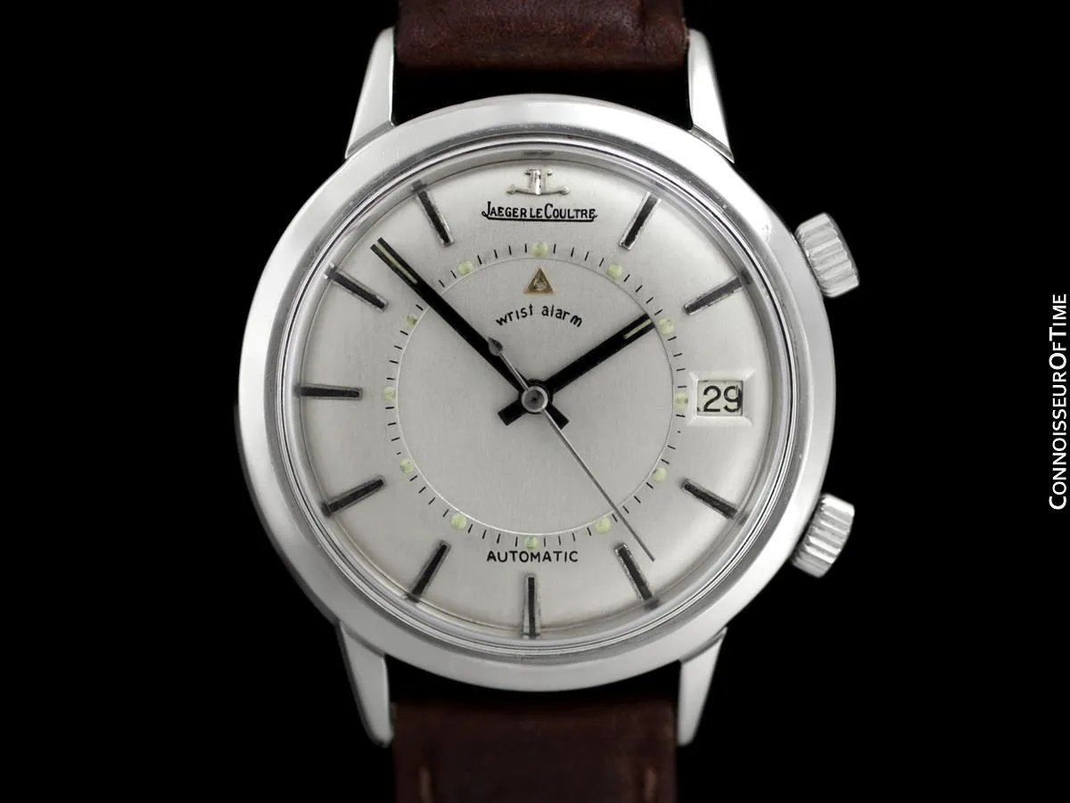 1969 Jaeger-LeCoultre Vintage Mens Memovox E855 Alarm Reveil, Automatic - Stainless Steel