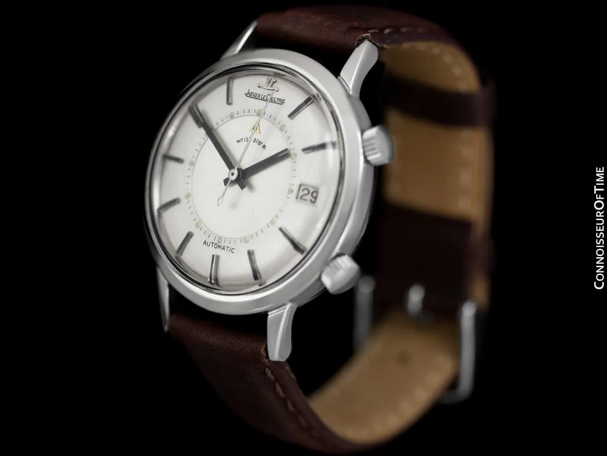 1969 Jaeger-LeCoultre Vintage Mens Memovox E855 Alarm Reveil, Automatic - Stainless Steel