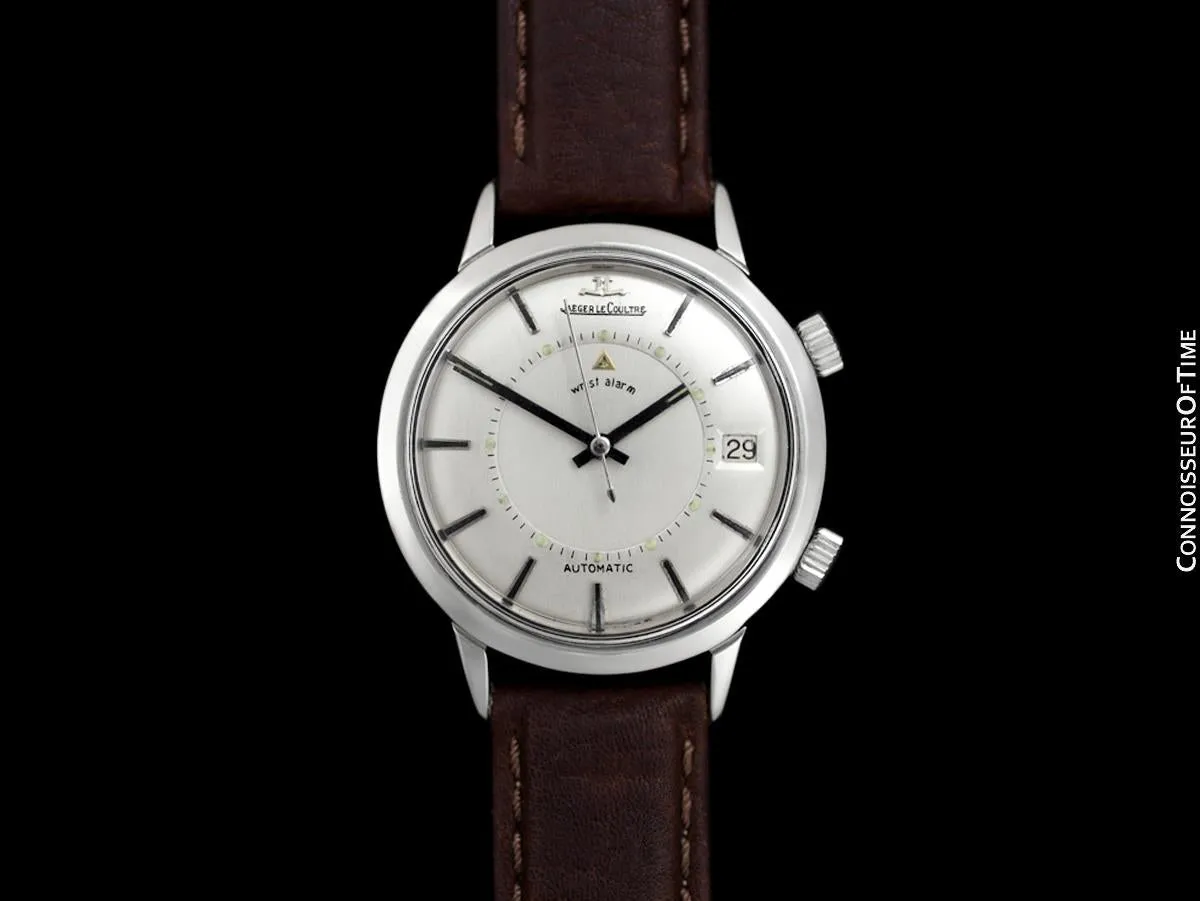 1969 Jaeger-LeCoultre Vintage Mens Memovox E855 Alarm Reveil, Automatic - Stainless Steel