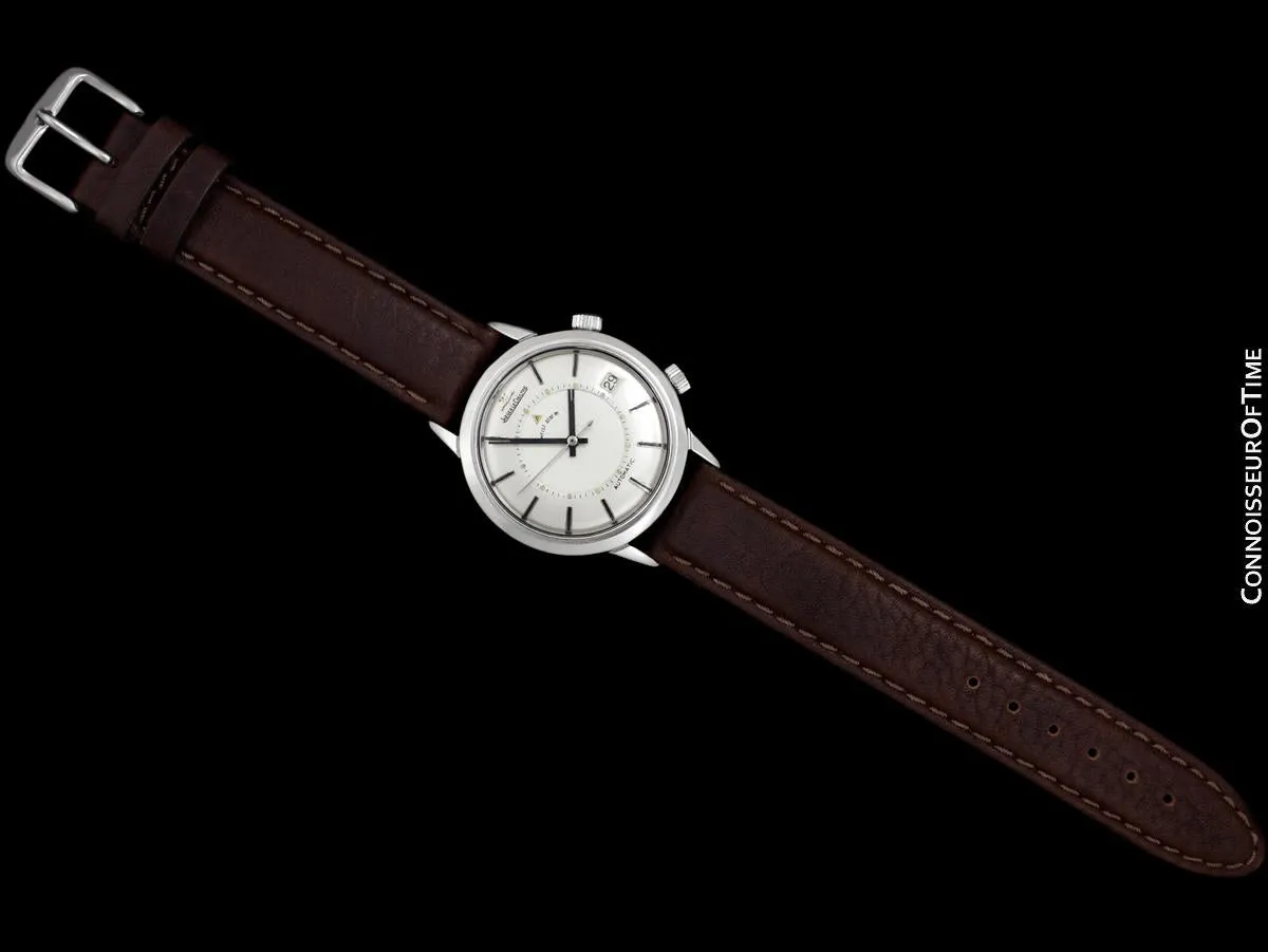 1969 Jaeger-LeCoultre Vintage Mens Memovox E855 Alarm Reveil, Automatic - Stainless Steel