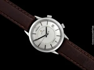 1969 Jaeger-LeCoultre Vintage Mens Memovox E855 Alarm Reveil, Automatic - Stainless Steel