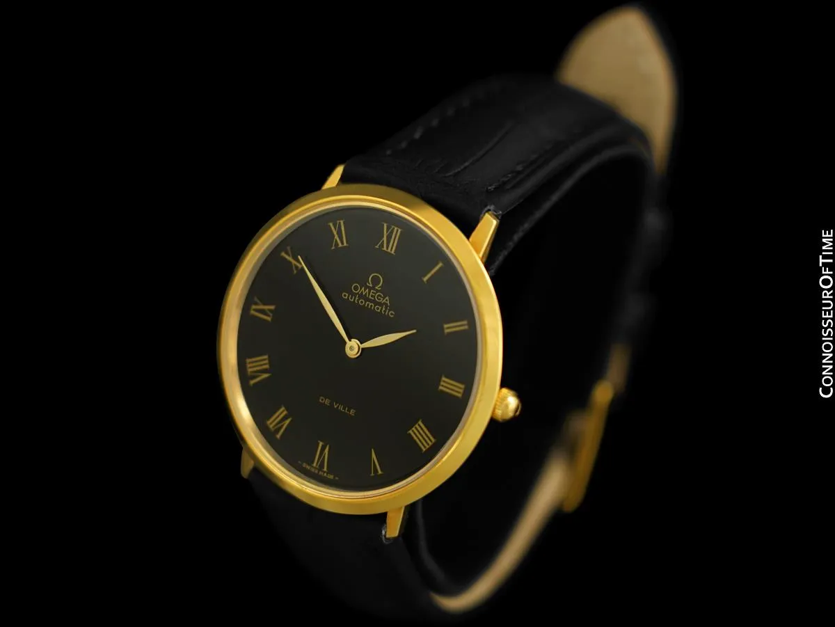 1969 Omega Vintage De Ville Mens Full Size Automatic Watch - 18K Gold Plated & Stainless Steel