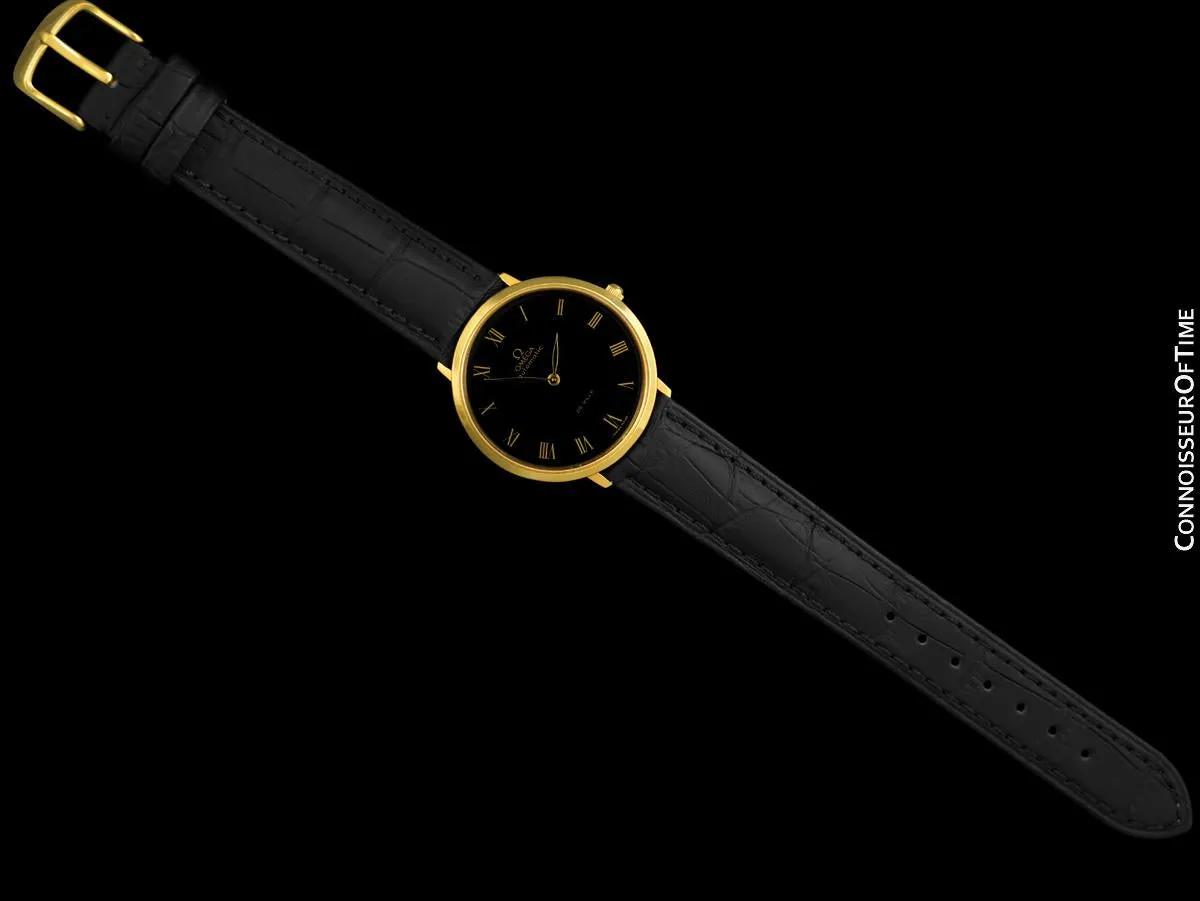 1969 Omega Vintage De Ville Mens Full Size Automatic Watch - 18K Gold Plated & Stainless Steel