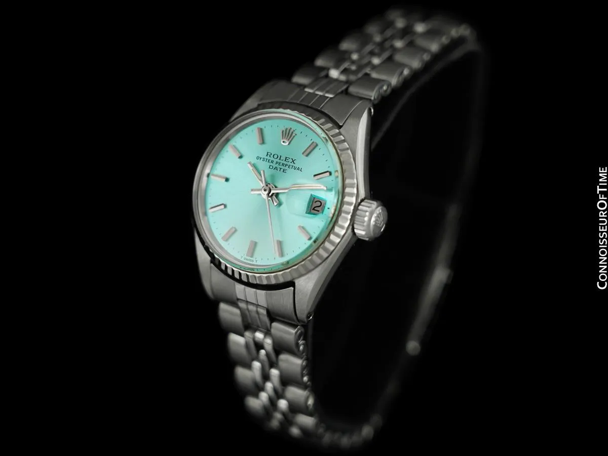 1969 Rolex Classic Vintage Ladies Date (Datejust) Watch - Stainless Steel & 18K White Gold