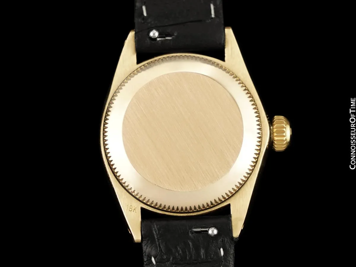 1969 Rolex Datejust (President) Ladies Vintage Watch with Champagne Dial - 18K Gold