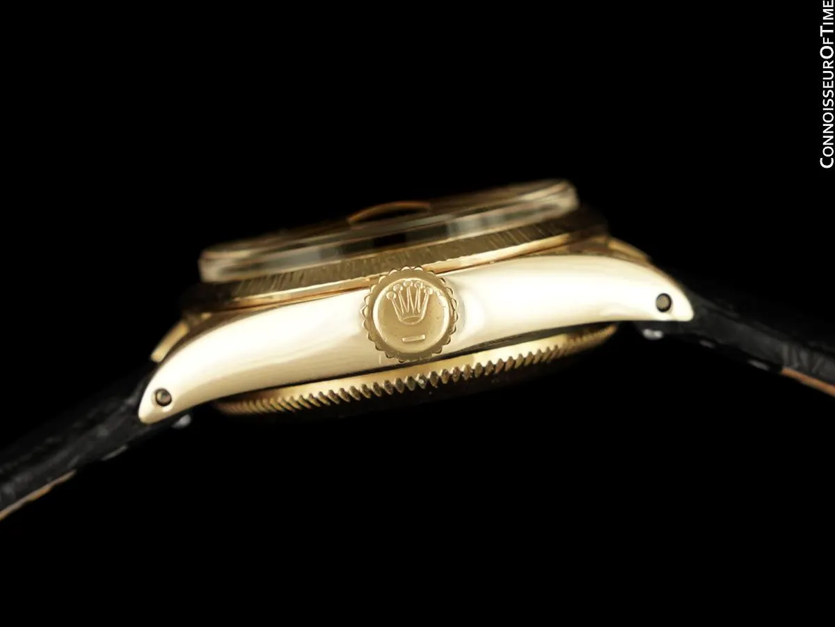 1969 Rolex Datejust (President) Ladies Vintage Watch with Champagne Dial - 18K Gold