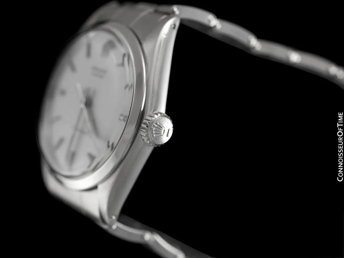 1969 Rolex Oyster Classic Vintage Mens Handwound Watch, Stainless Steel