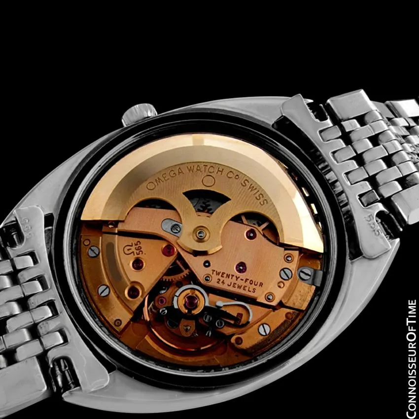 1970 Omega De Ville Vintage Mens Cal. 565 Automatic Watch with Quick-Setting Date - Stainless Steel