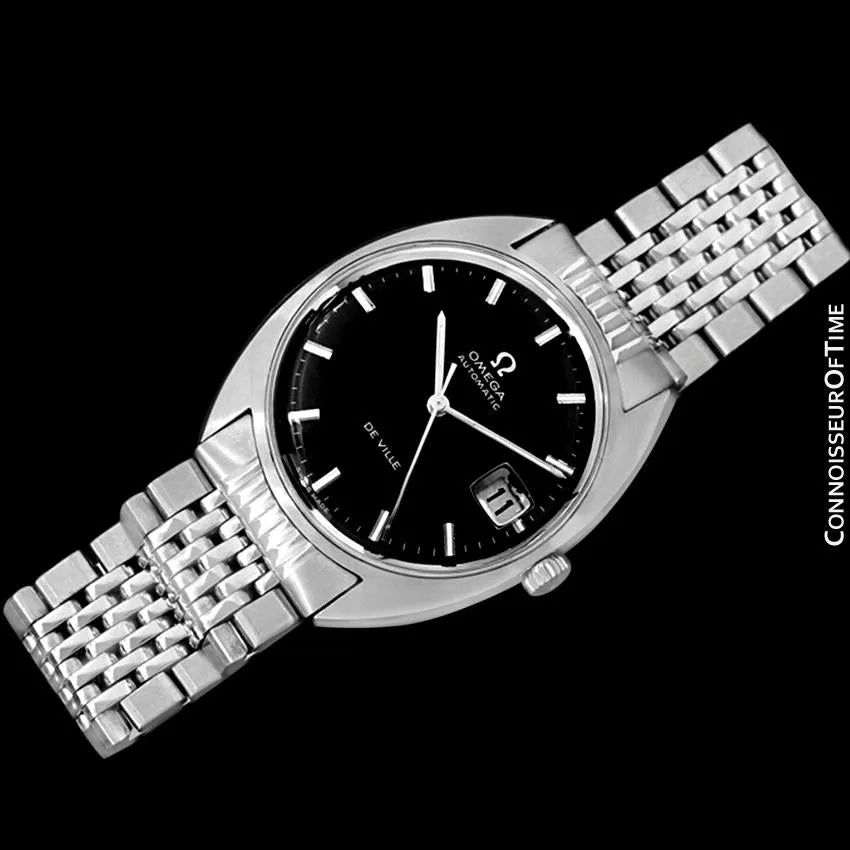 1970 Omega De Ville Vintage Mens Cal. 565 Automatic Watch with Quick-Setting Date - Stainless Steel
