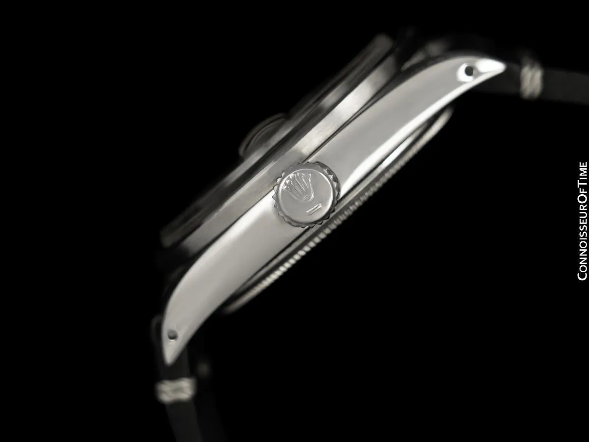 1970 Rolex Oyster Perpetual Date Ref. 1501 Vintage Mens Buckley Dial Watch - Stainless Steel
