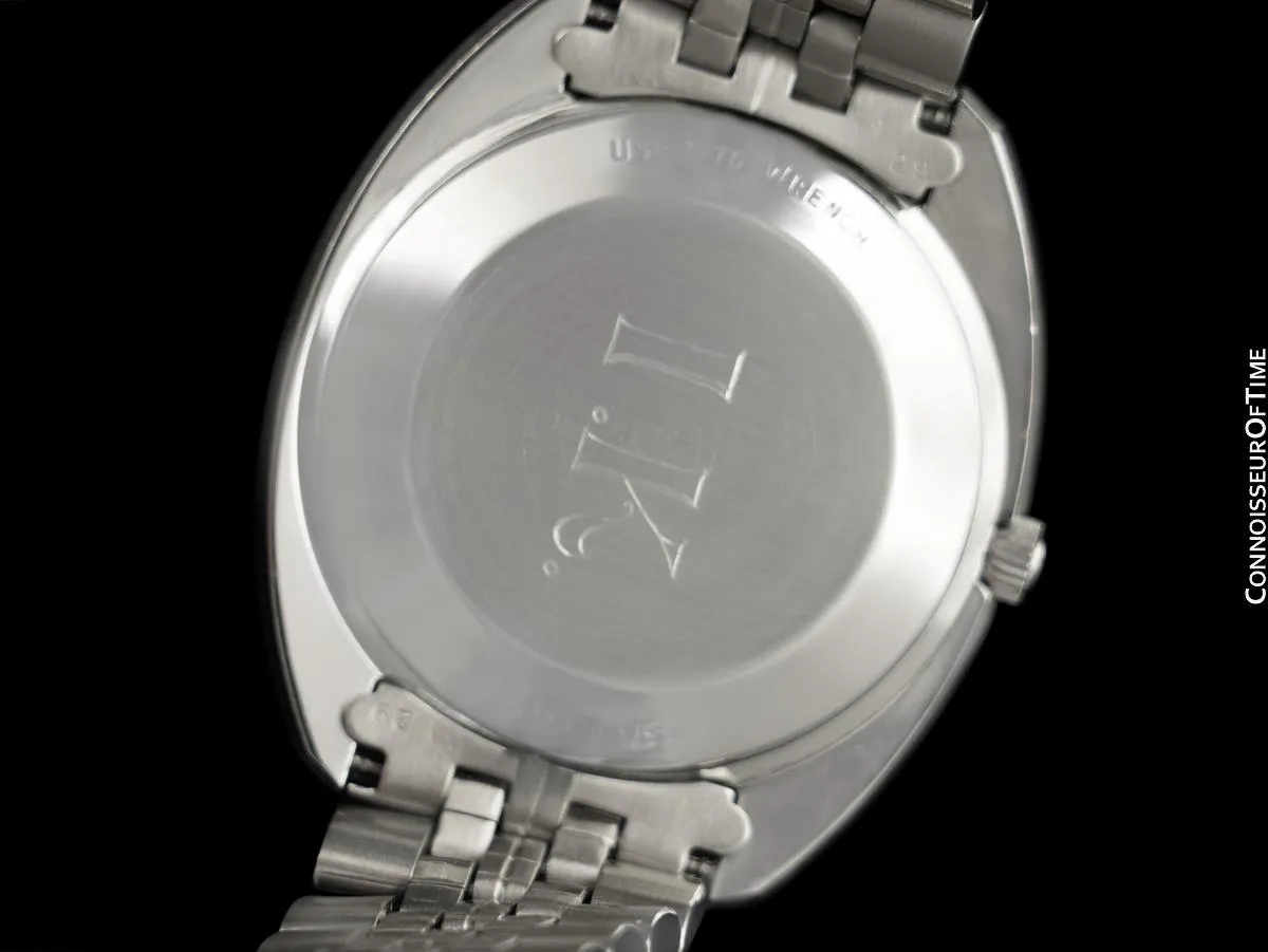 1970's Longines Ultra-Chron Vintage Large Retro Mens Watch - Stainless Steel