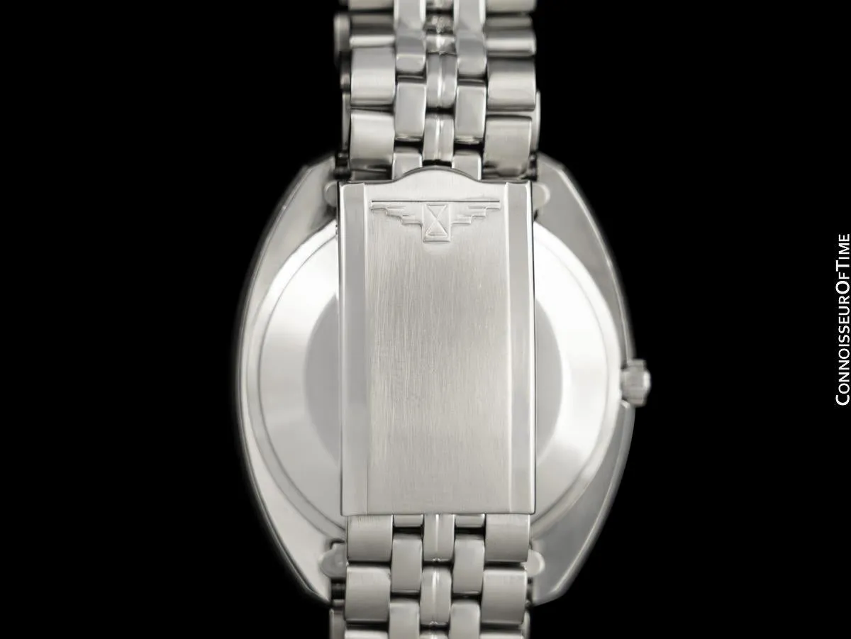 1970's Longines Ultra-Chron Vintage Large Retro Mens Watch - Stainless Steel