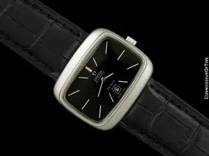1970's Omega De Ville Mens Retro Dress TV Watch, Automatic - Stainless Steel