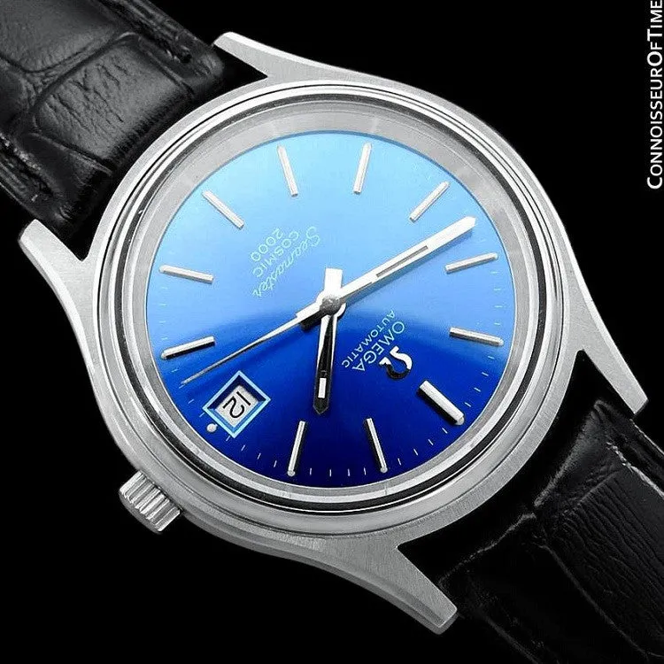 1970's Omega Seamaster Cosmic 2000 Vintage Retro Mens Dive Watch, Date - Stainless Steel