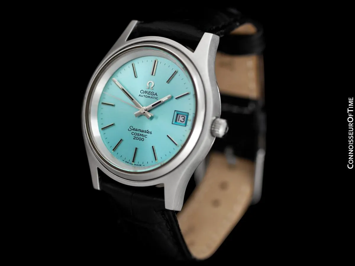 1970's Omega Seamaster Cosmic 2000 Vintage Retro Mens Dive Watch, Date - Stainless Steel