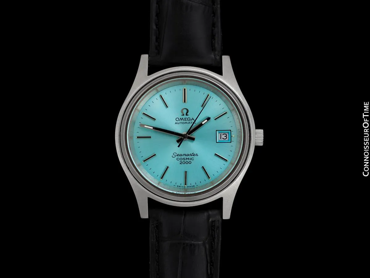 1970's Omega Seamaster Cosmic 2000 Vintage Retro Mens Dive Watch, Date - Stainless Steel