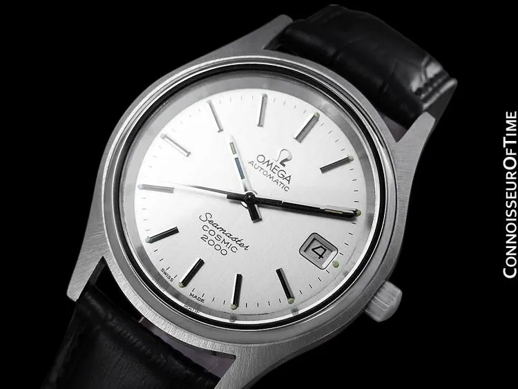 1970's Omega Seamaster Cosmic 2000 Vintage Retro Mens Dive Watch, Date - Stainless Steel