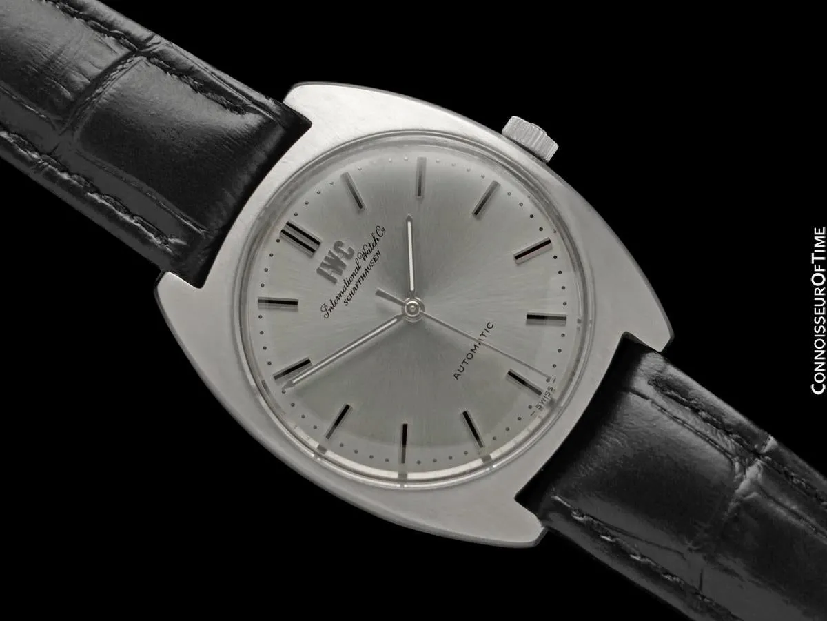 1971 IWC Vintage Mens Full Size Watch, Cal. 854B Pellaton Automatic - Stainless Steel