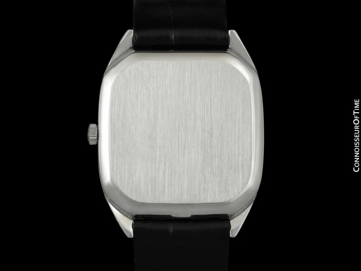 1971 Omega Constellation Chronometer Vintage Mens Tonneau Watch - Stainless Steel