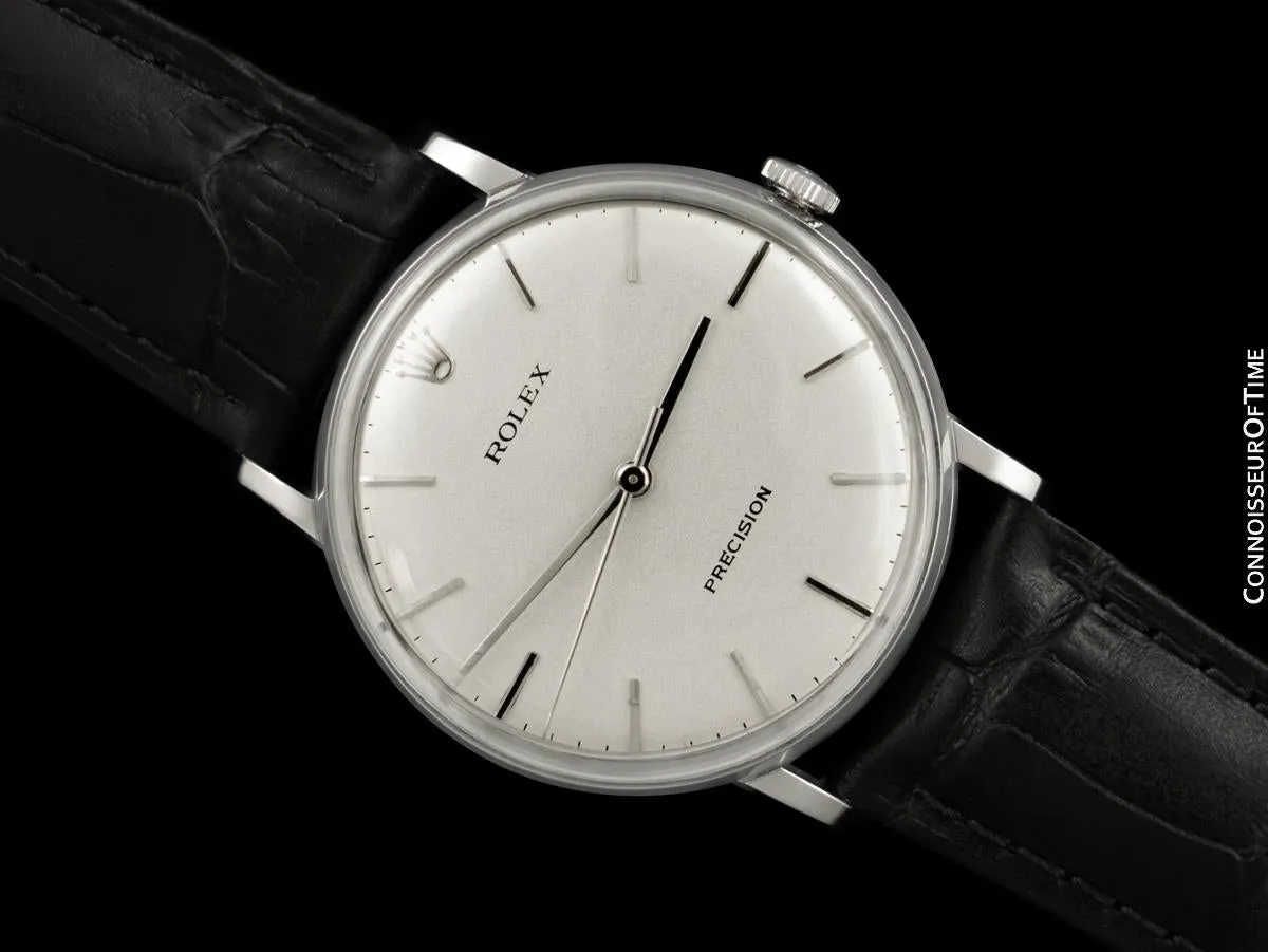 1971 Rolex Precision Vintage Mens Classic Ref. 9829 Dress Watch - Stainless Steel