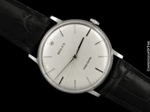 1971 Rolex Precision Vintage Mens Classic Ref. 9829 Dress Watch - Stainless Steel
