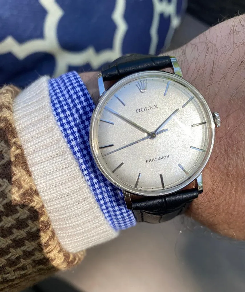 1971 Rolex Precision Vintage Mens Classic Ref. 9829 Dress Watch - Stainless Steel