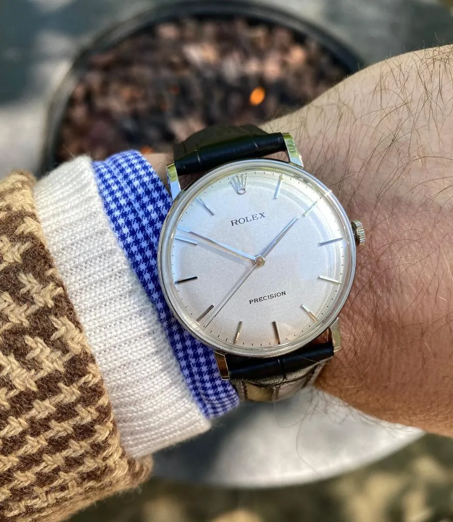 1971 Rolex Precision Vintage Mens Classic Ref. 9829 Dress Watch - Stainless Steel