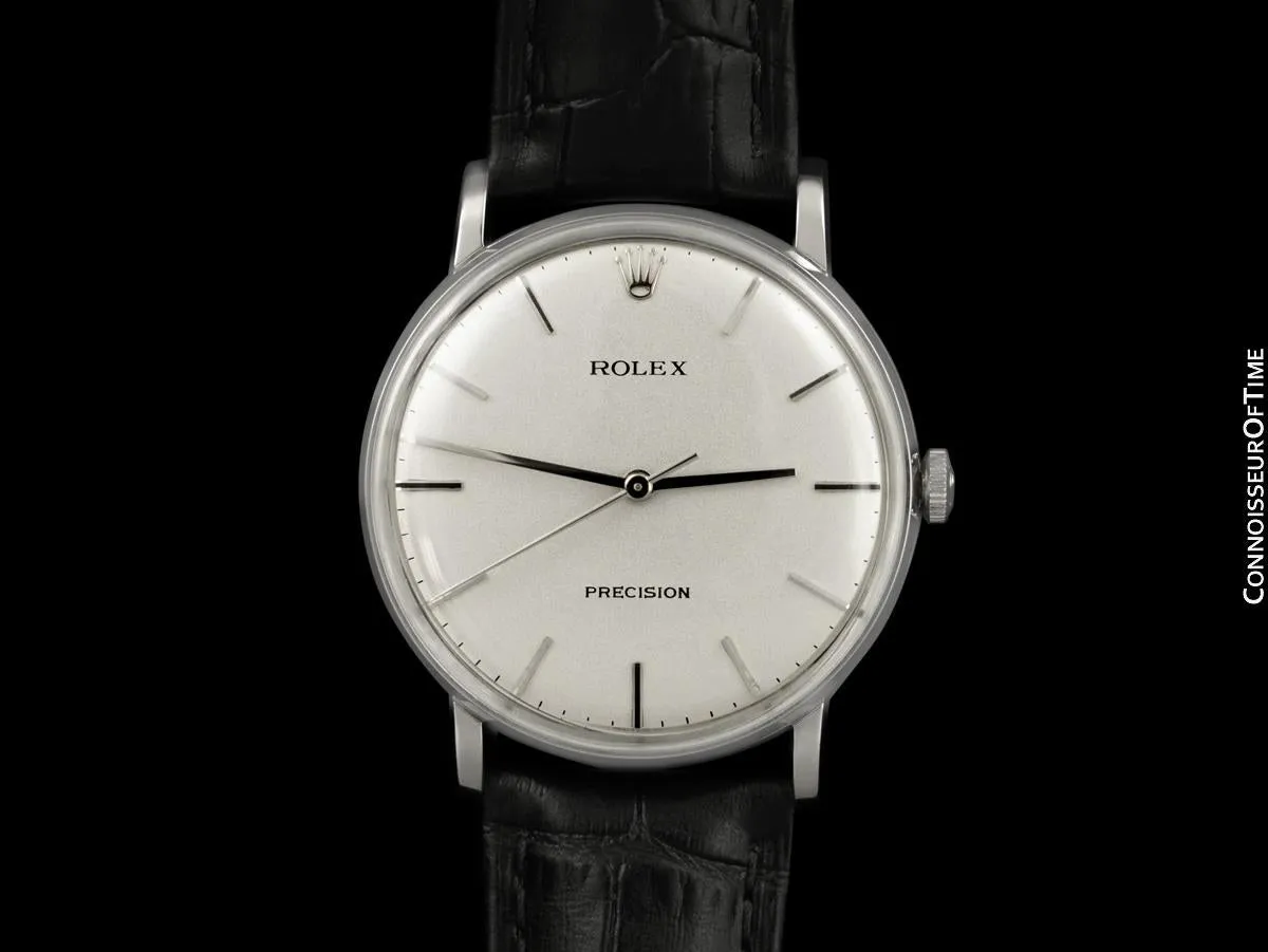 1971 Rolex Precision Vintage Mens Classic Ref. 9829 Dress Watch - Stainless Steel