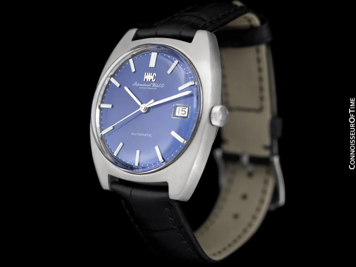 1972 IWC Vintage Mens Full Size Watch, Cal. 8541B Pellaton Automatic with Date - Stainless Steel