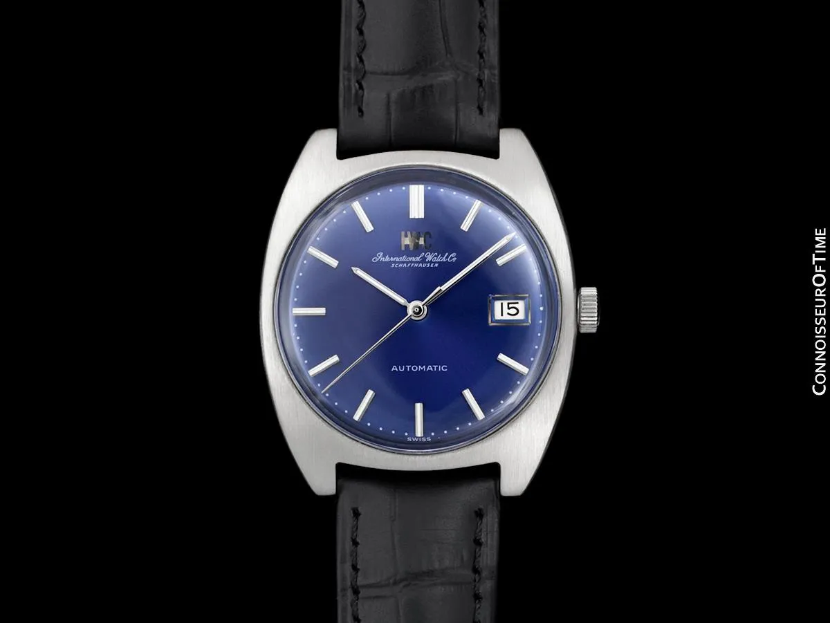1972 IWC Vintage Mens Full Size Watch, Cal. 8541B Pellaton Automatic with Date - Stainless Steel