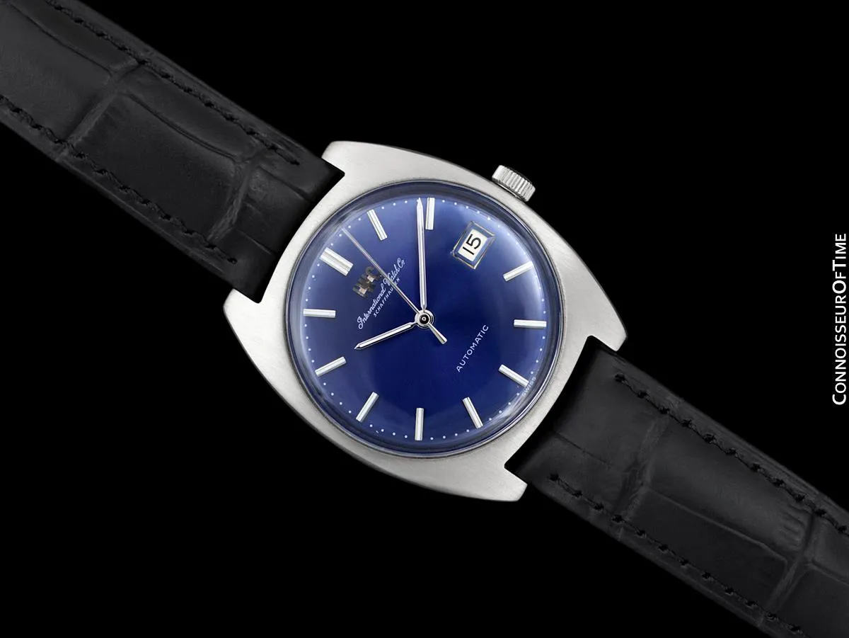 1972 IWC Vintage Mens Full Size Watch, Cal. 8541B Pellaton Automatic with Date - Stainless Steel