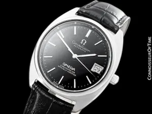 1972 Omega Constellation "C" Chronometer Vintage Mens Calendar Date Watch - Stainless Steel
